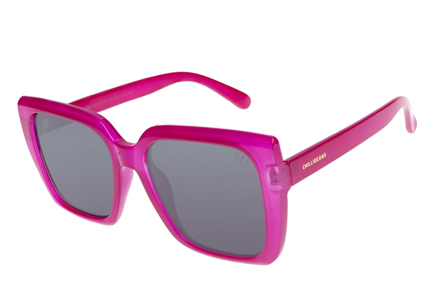 Óculos De Sol Feminino Chilli Beans Clássico Quadrado Rosa OC.CL.4364.1301 M