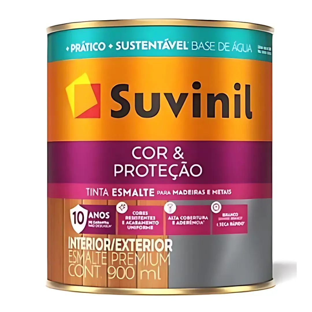ESMALTE PREMIUM COR E PROT BASE AGUA FOSCO BR 0,9L SUVINIL