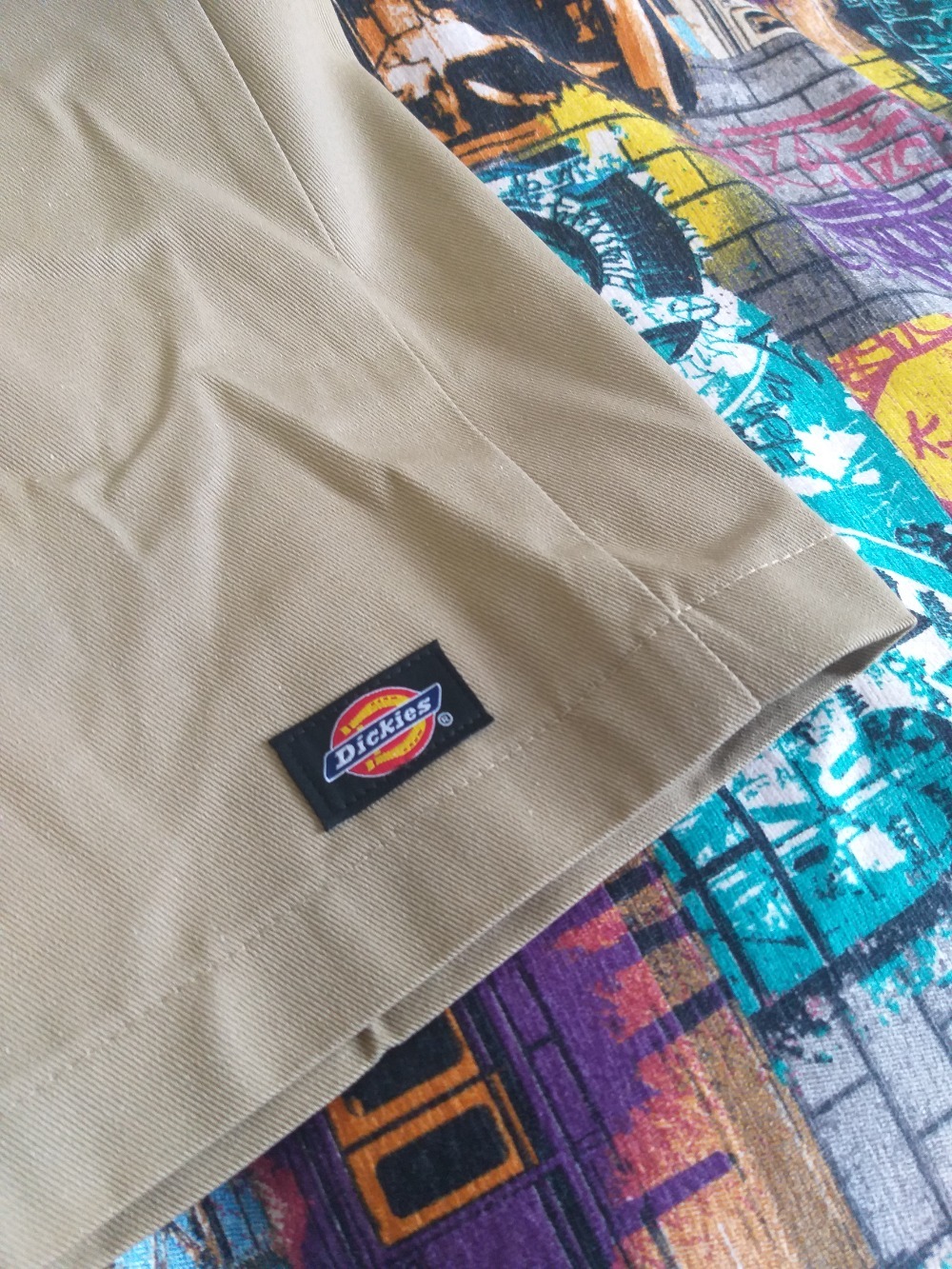 Shorts Dickies Twill Loose Fit Work Khaki — 44, Novo