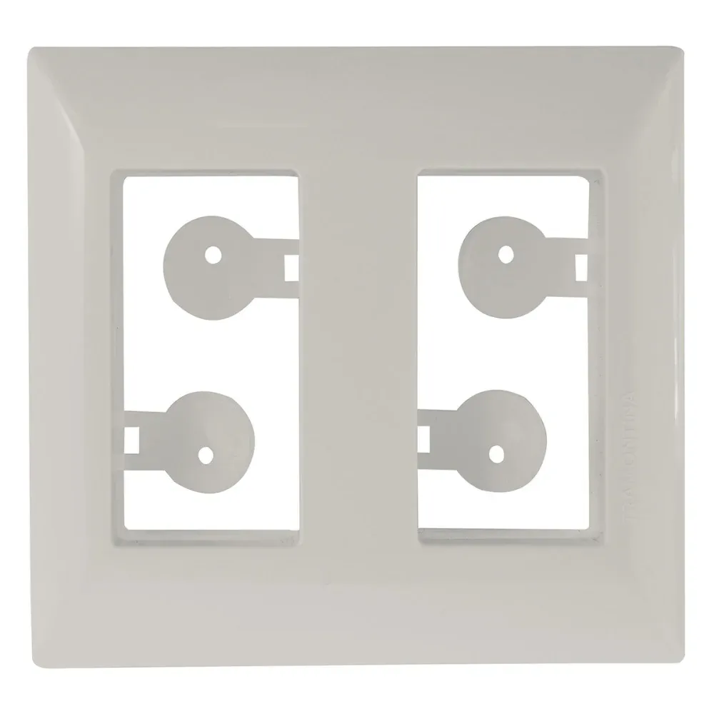 Placa para Móvel Aria de 2 Posto Branco Tramontina