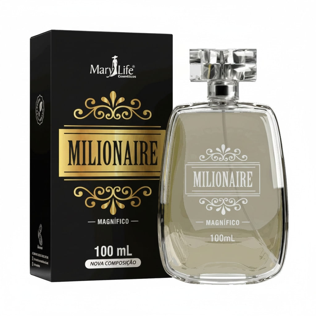 DEO COLÔNIA MASCULINA MILIONAIRE 100ML MARY LIFE