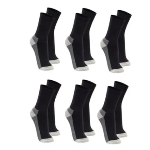 Kit 6 Pares Meia Sport Cano Longo Algodão
