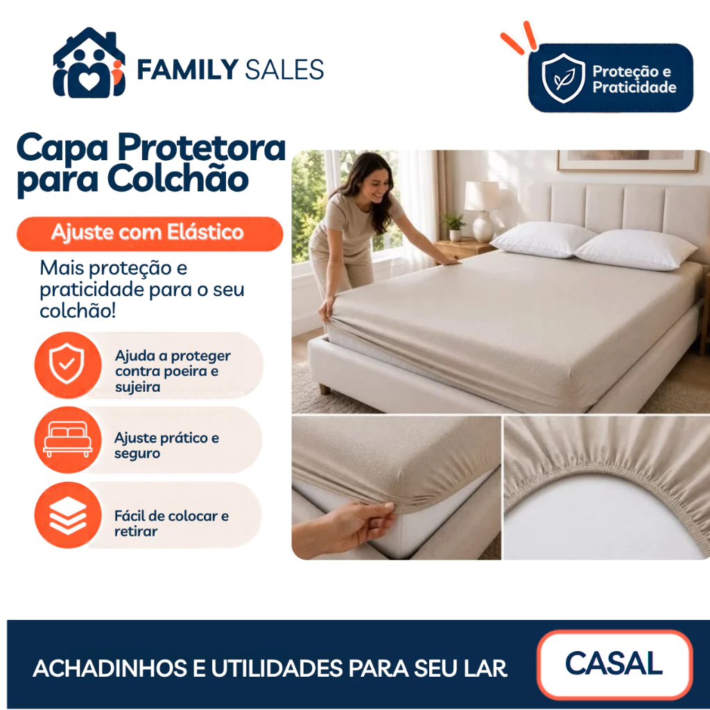 Capa Protetora Colchao Casal Impermeavel Ajustavel Protecao Elastica Cinza