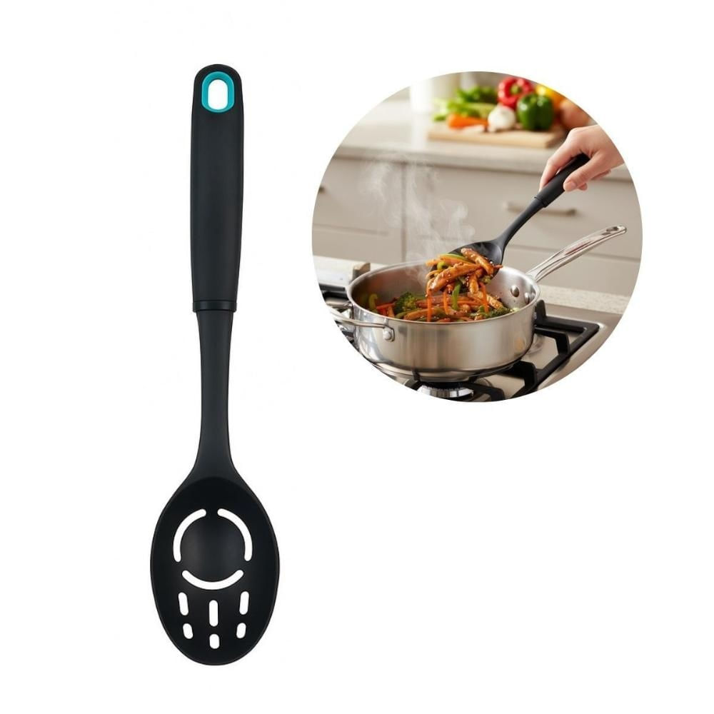Colher Vazada Nylon Utensílio Cozinha Multiuso Servir Mesa