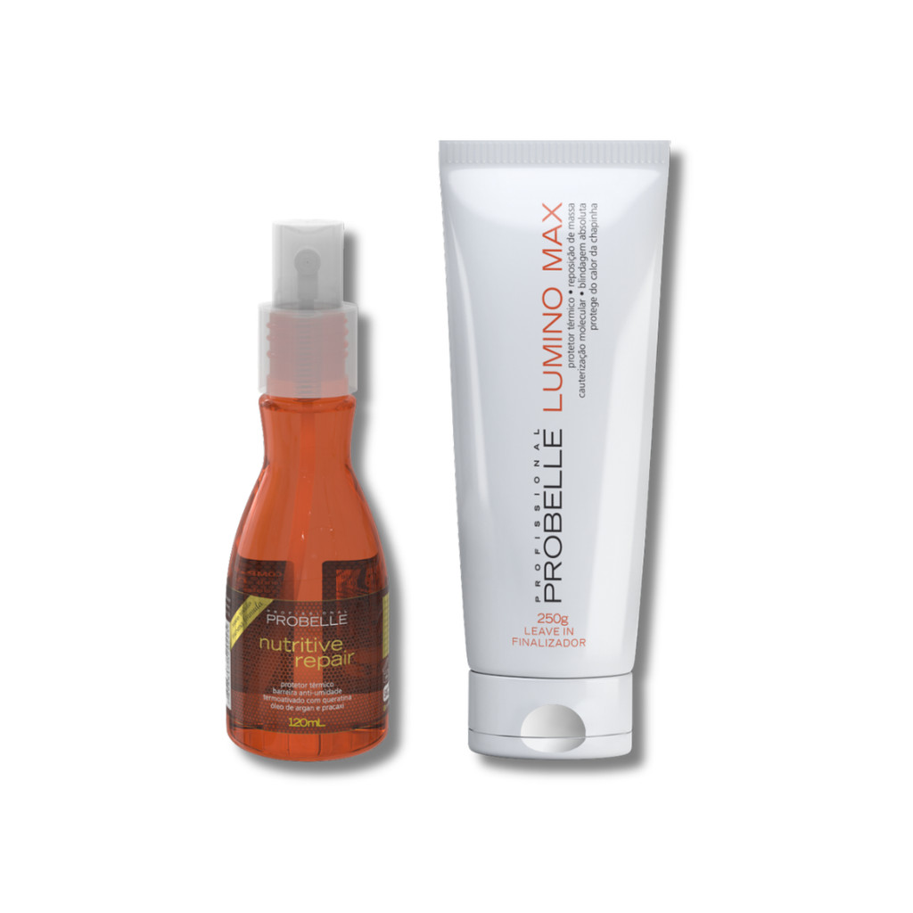 Kit Leave in Lumino Max 250g e Nutritive 120ml Probelle
