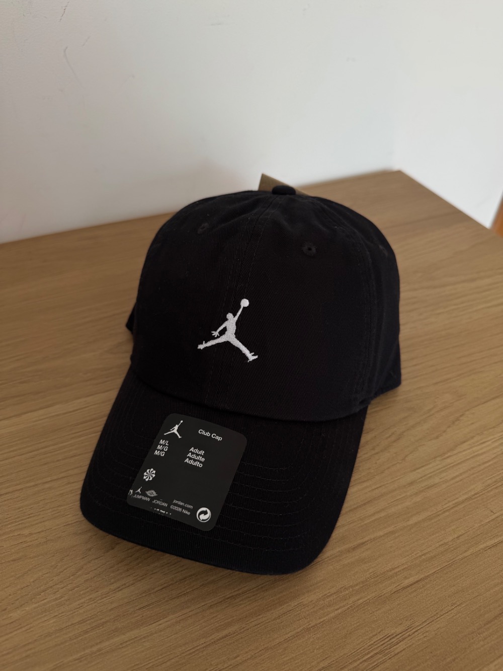 Boné Air Jordan Jumpman Black — M, Novo