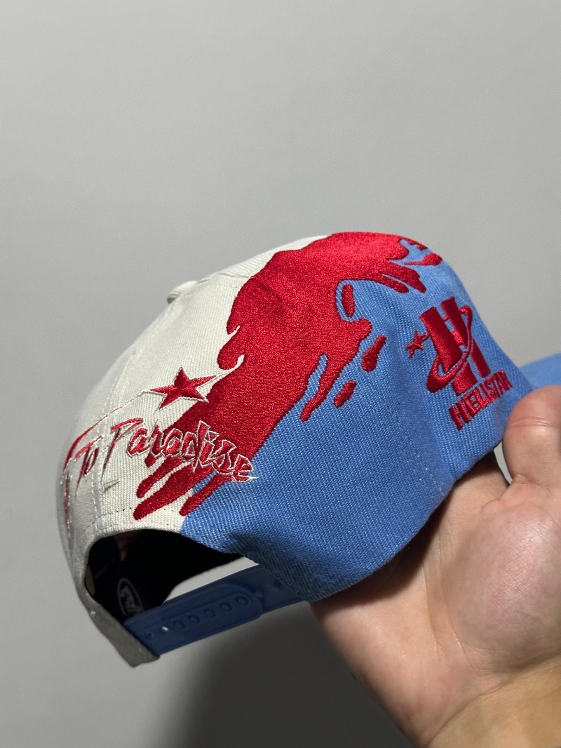 Foto 2 de Boné Hellstar Paintbrush Snapback Red Blue — Único, Novo