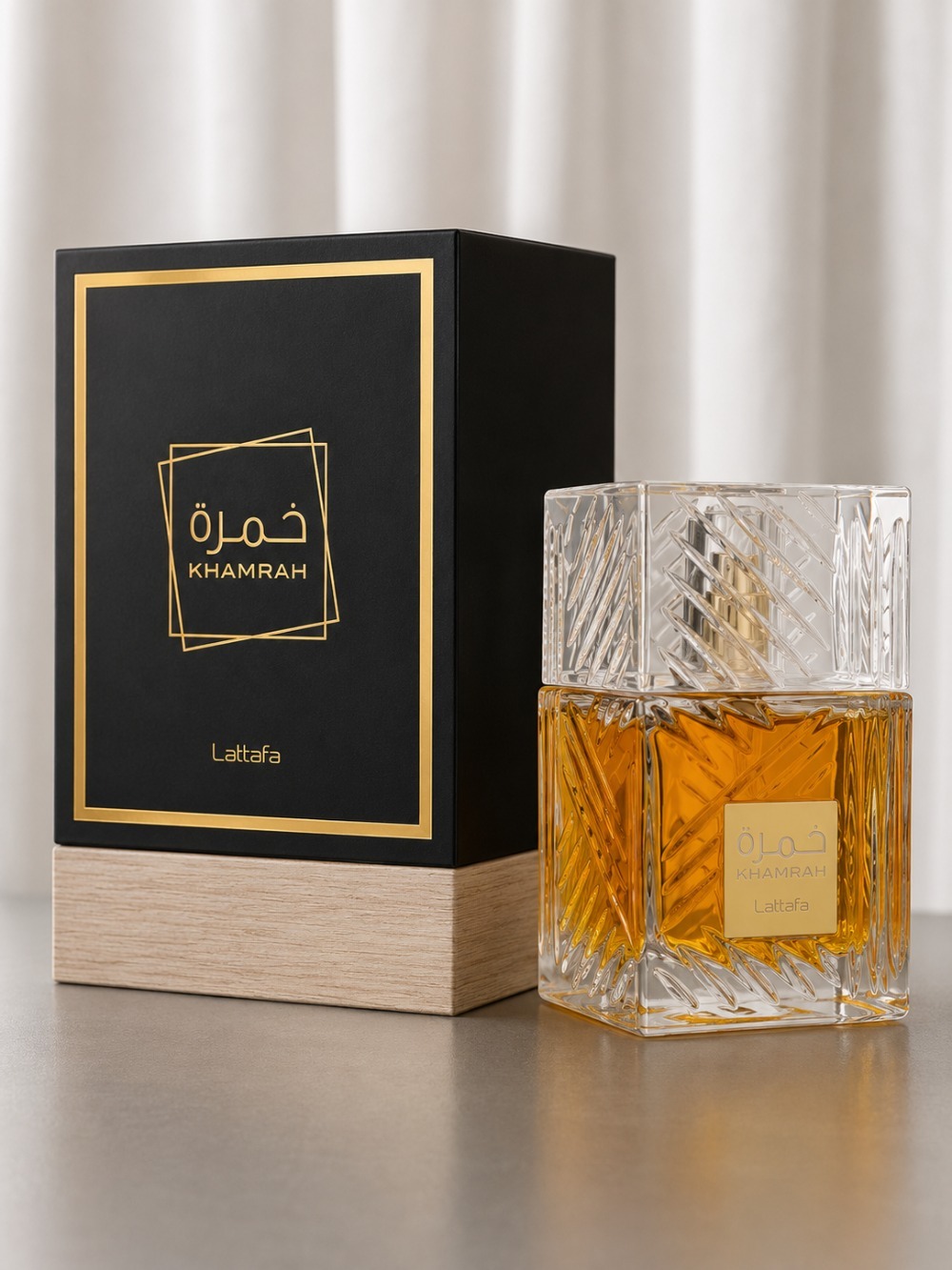 Perfume Lattafa Khamrah Eau De Parfum 100m — único, Novo