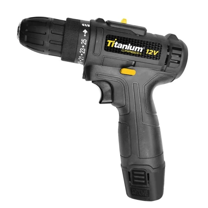 PARAFUSADEIRA A BATERIA CARBON 12V TITANIUM
