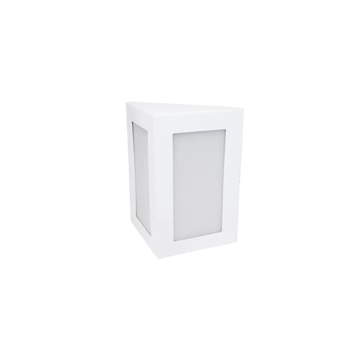 ARANDELA ALUMÍNIO TRIANGULAR PEQUENA 1 E-27 283 BRANCA IDEAL