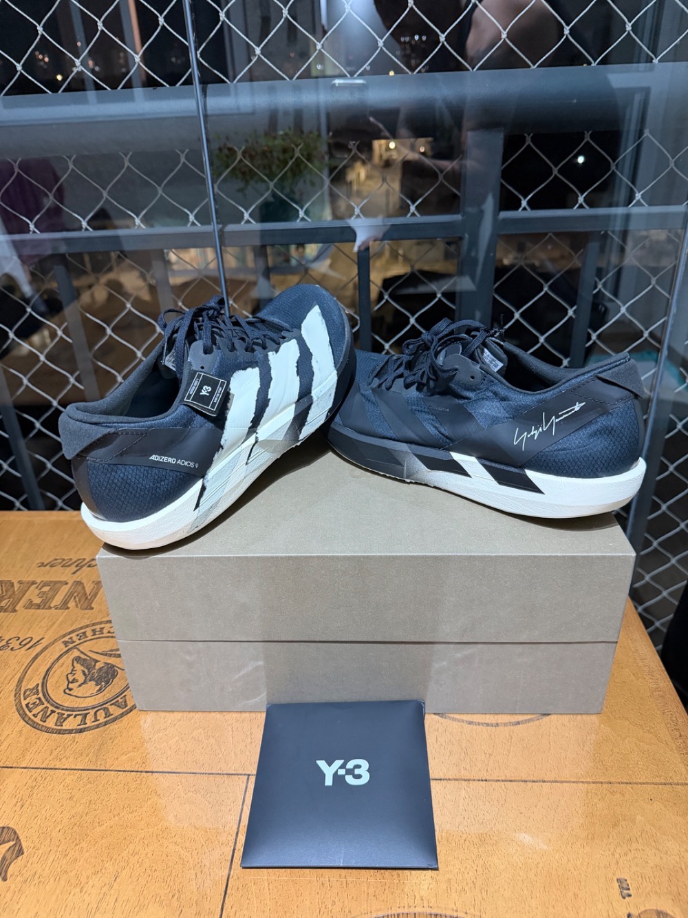 Y-3 x adidas Adizero Adios 9 Black Off White — 42, Novo