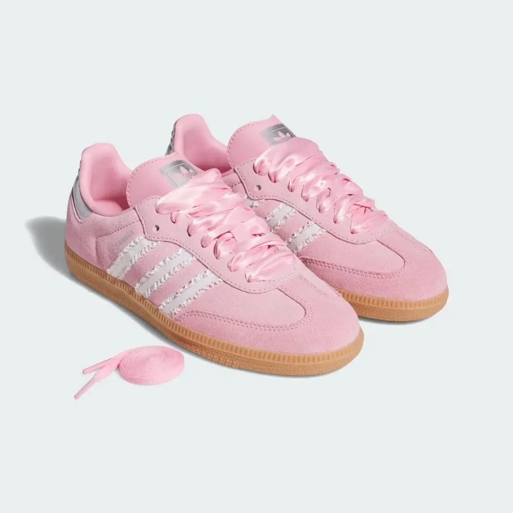 adidas Samba OG Ribbon Light Pink Cloud White Gum — 34 / 35 / 36 / 37 / 38, Novo