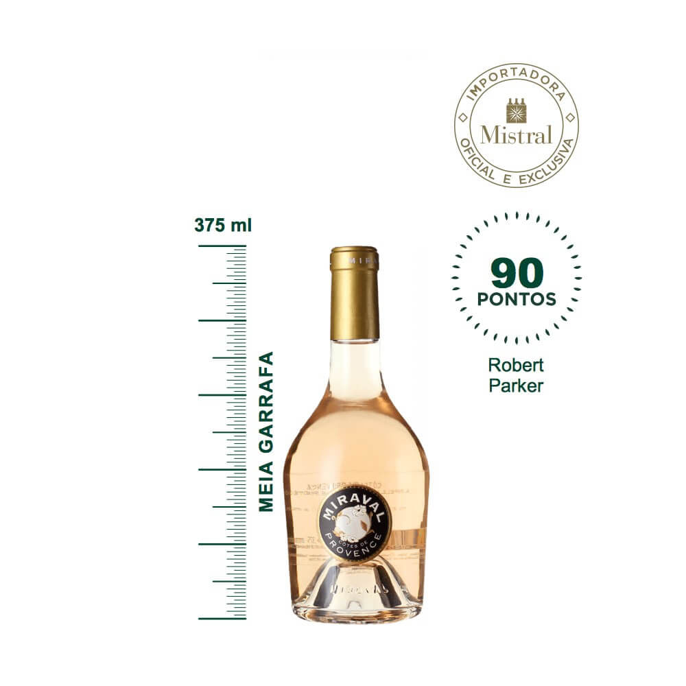 Côtes de Provence Rosé 2021 - Meia gfa. (Miraval) 375ml