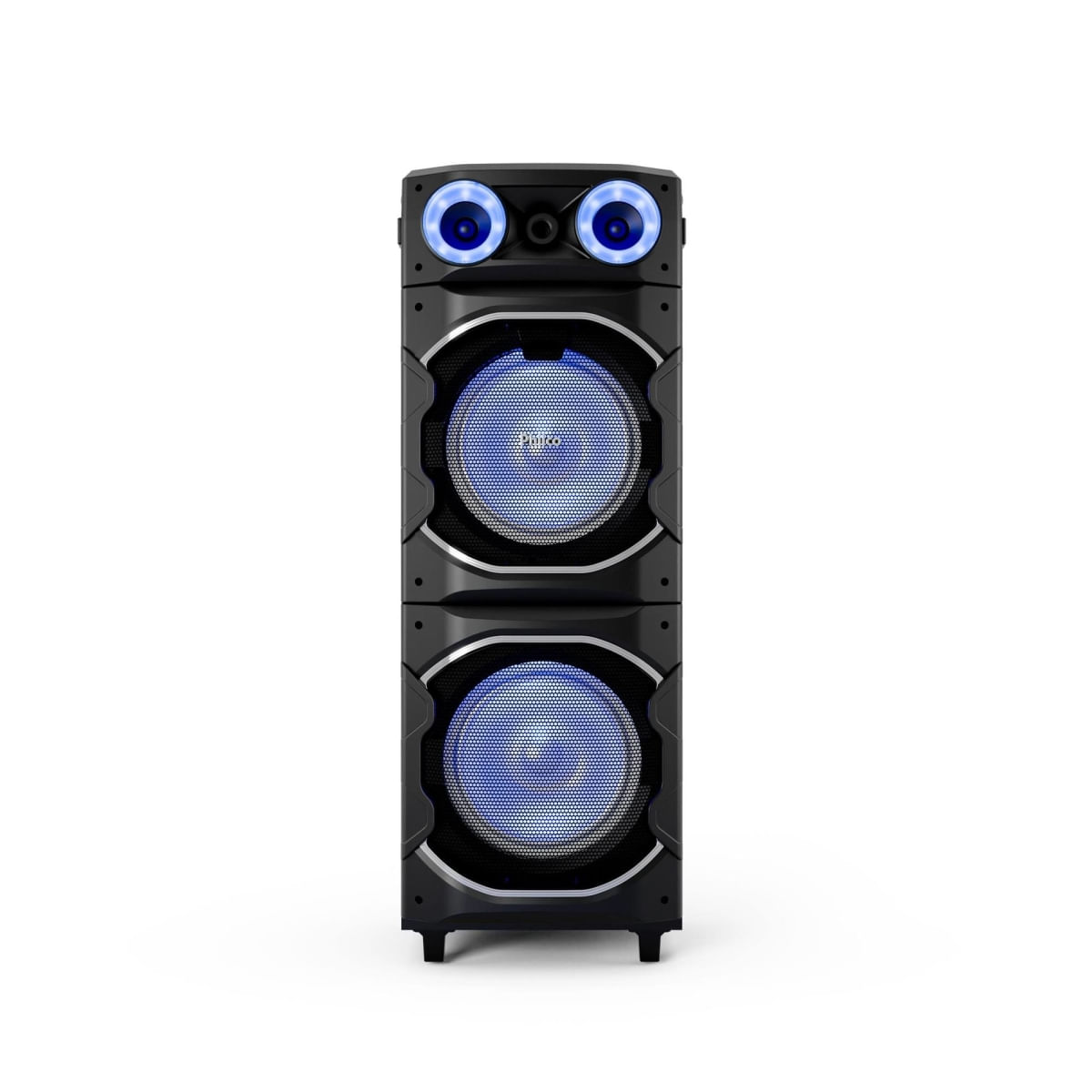 Torre de Som Philco PCX26000 2600W Bluetooth Woofer Duplo 12” Flash Light Preta