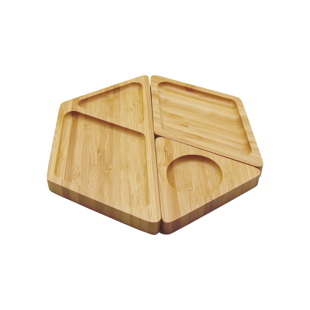 Petisqueira De Bambu Hexagonal Desmontável- Oikos