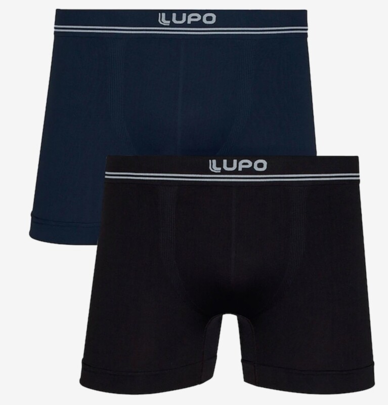 Kit de 2 Cuecas Lupo Boxer Sem Costura
