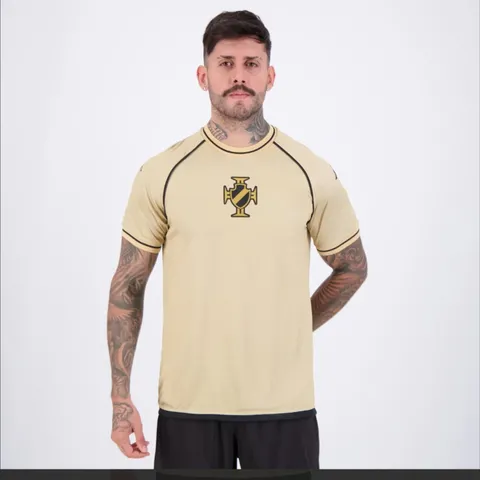 Camisa Kappa Vasco Supporter Shore Dorada