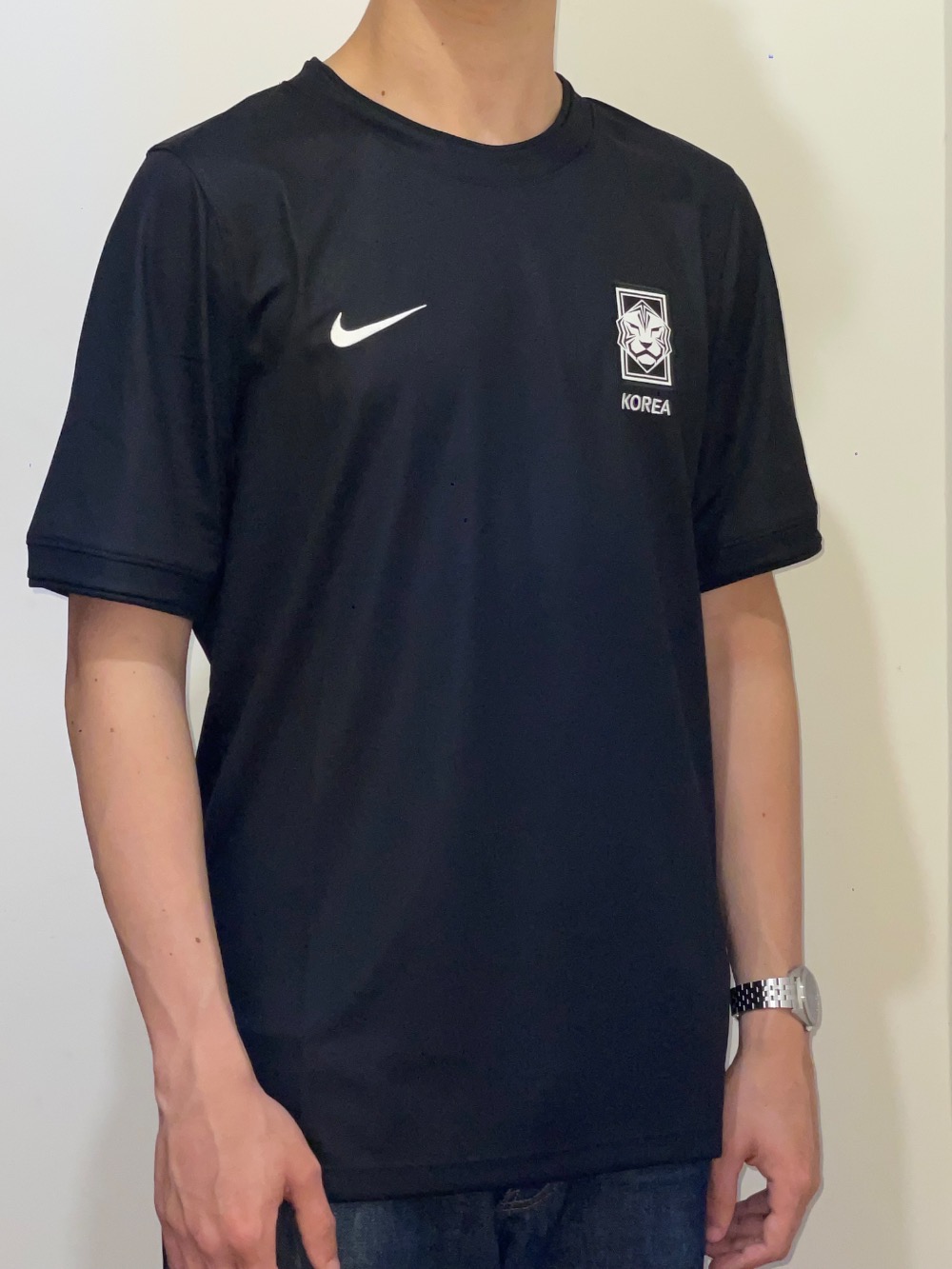 PEACEMINUSONE x South Korea x Nike Camiseta KFA Academy Pro Football Black — M, Novo