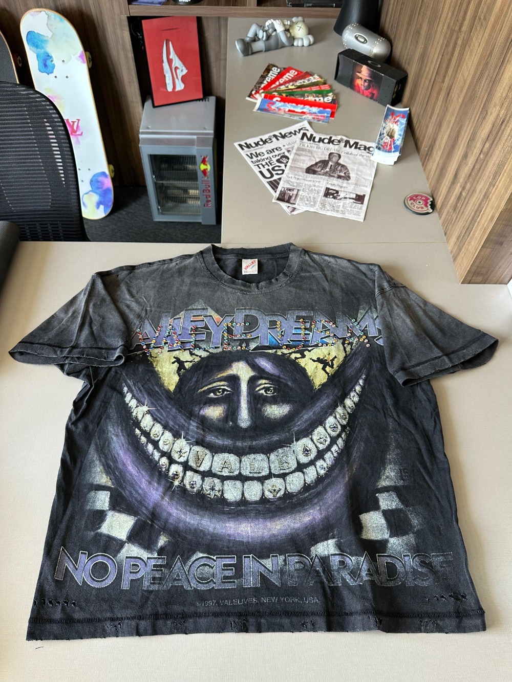 Camiseta Vale Lives Forever Smiley Face Black — XG, Novo