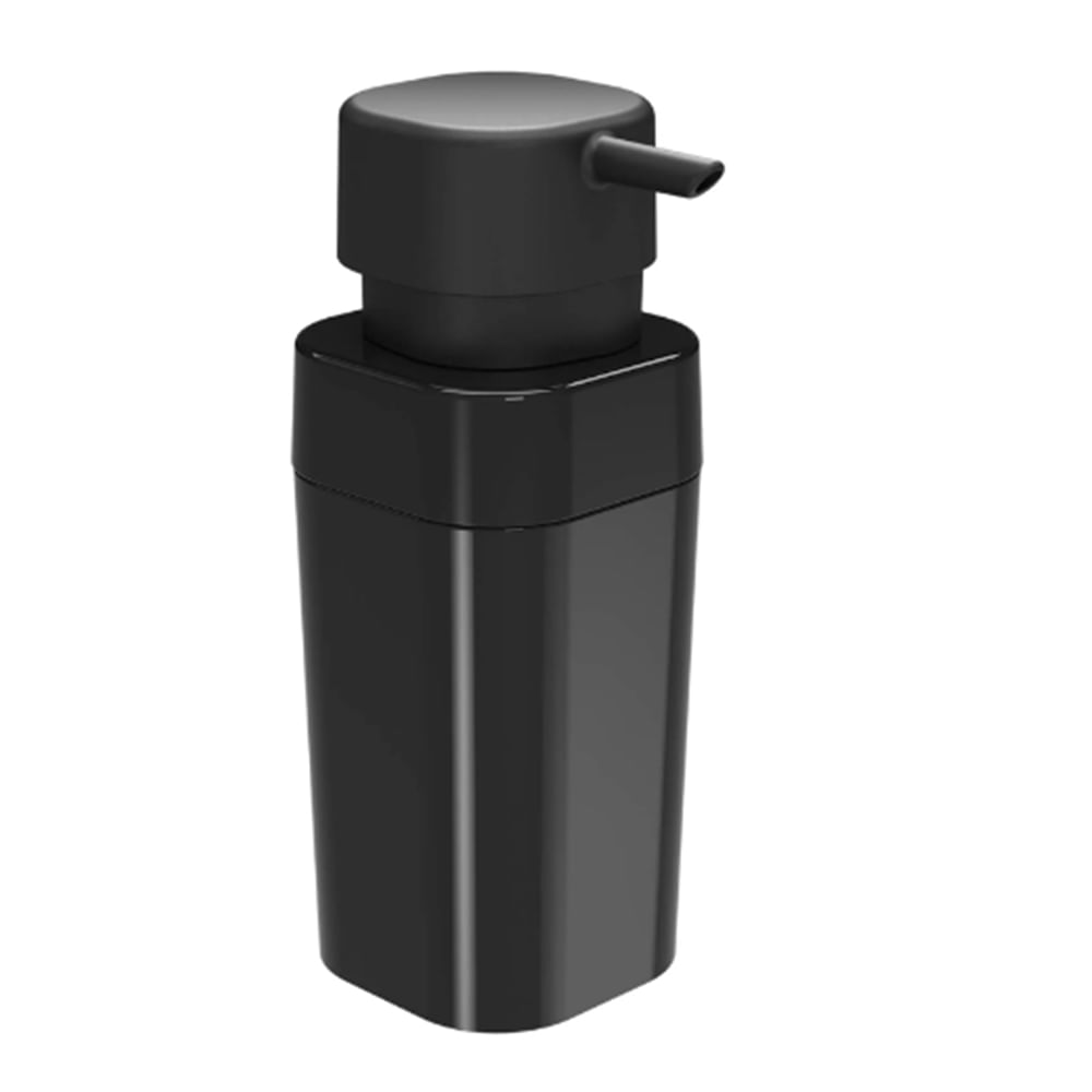 Porta Sabonete Liquido Splash Preto 290Ml - Coza