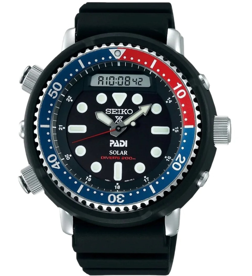 PADI x Seiko Relógio Prospex Arnie Solar Diver's 200M Black 47,8 mm — Único, Novo