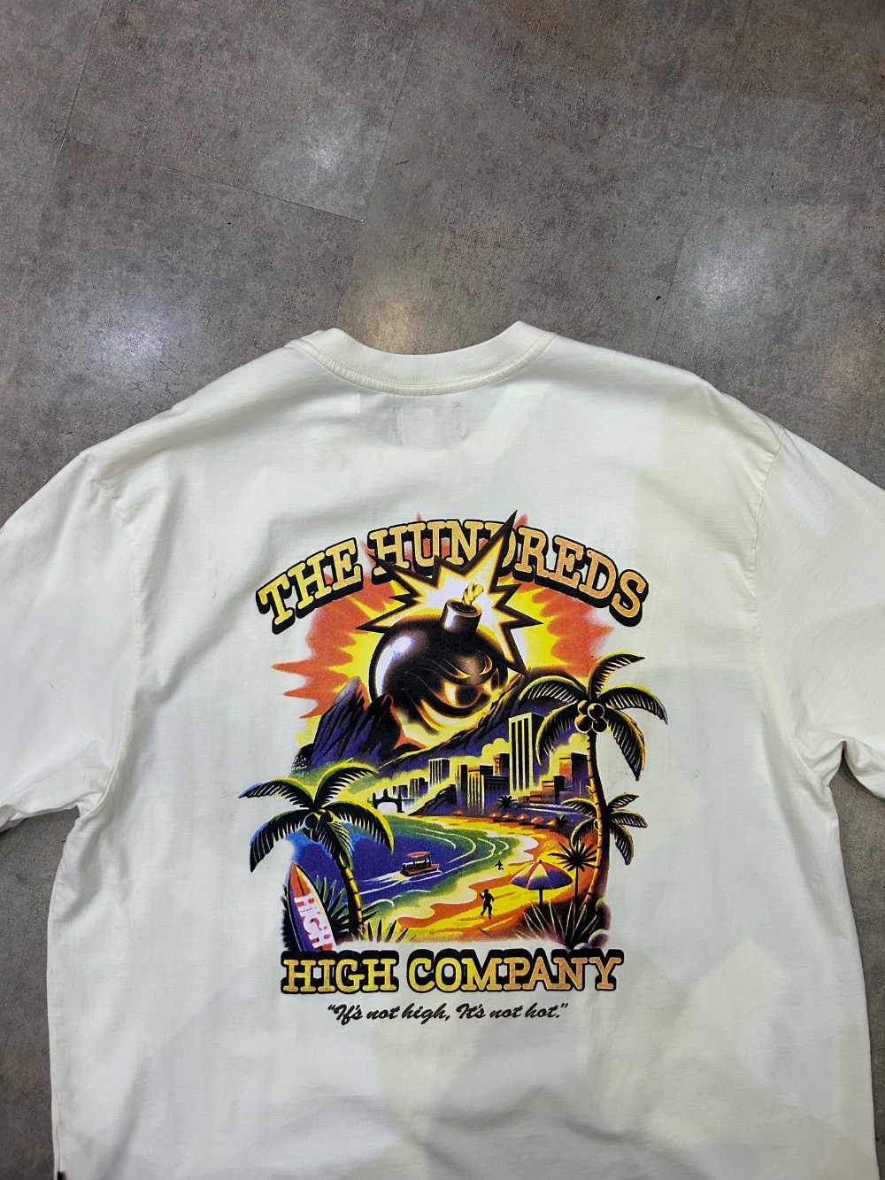 The Hundreds x High Company Adam Bomb Beach White — P / G / XG, Novo