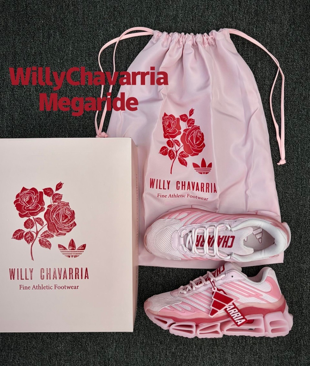 Willy Chavarria x adidas Megaride AG Clear Pink Power Red — 39, Novo