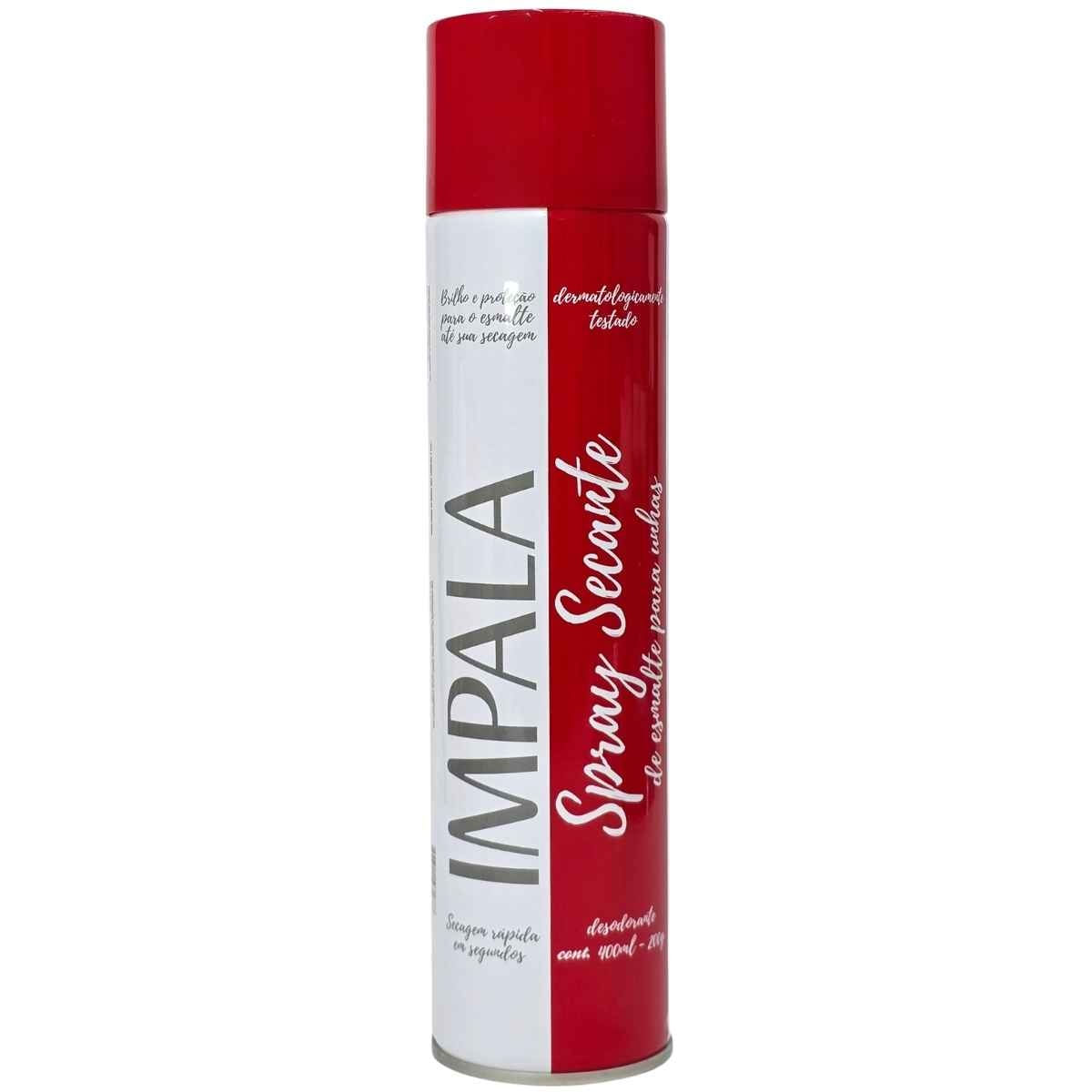 Secante de Esmalte Spray Brilho e Proteção Impala 400ml / 200g