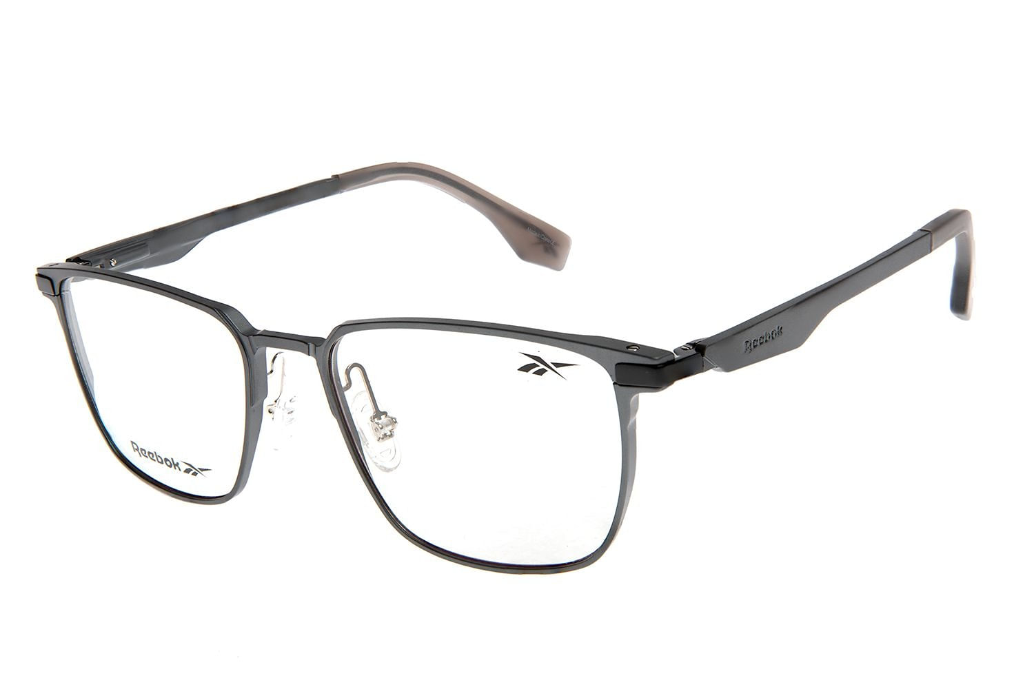 Armação Para Óculos de Grau Masculino Reebok Quadrado Metal Preto LV.MT.0832.2201 M
