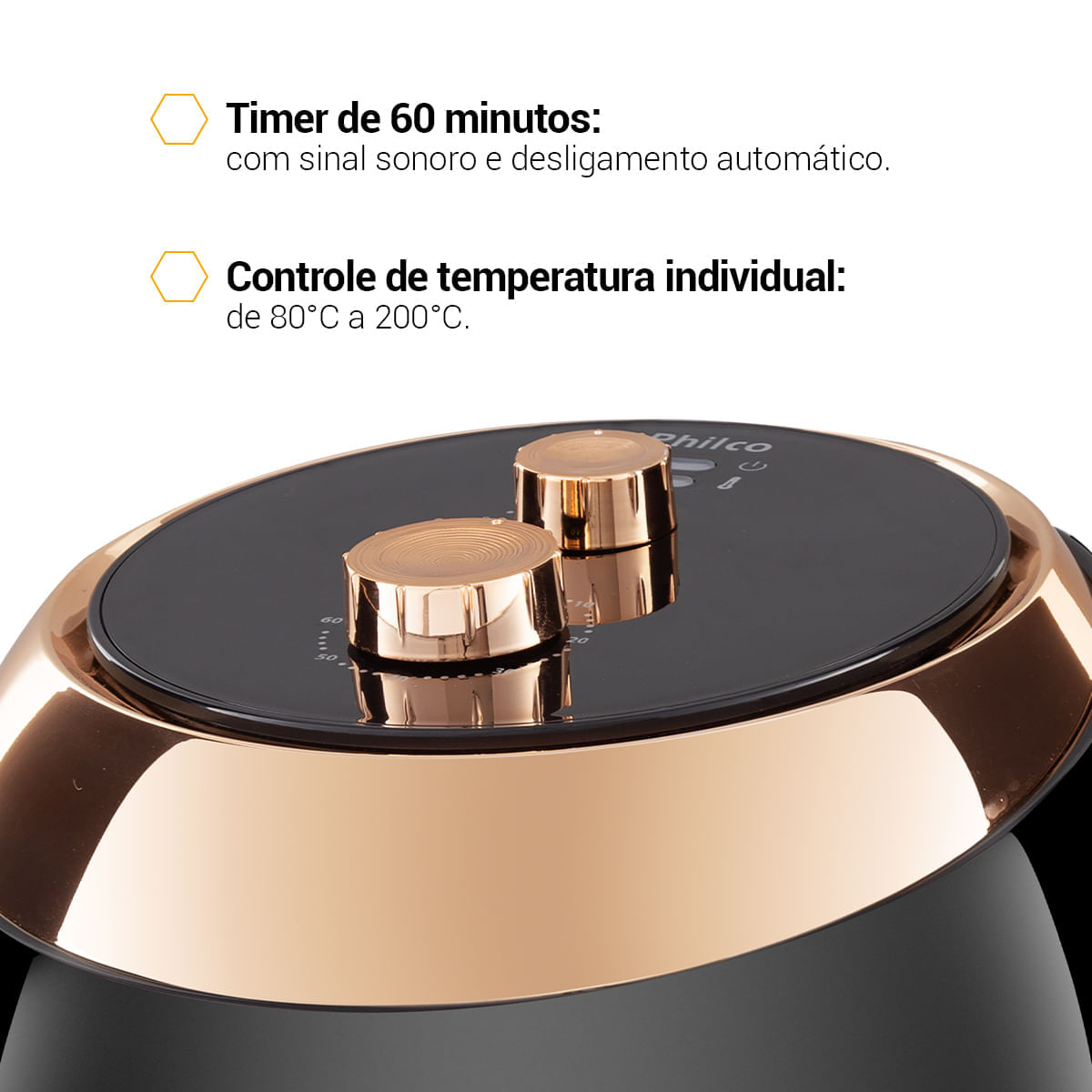 Foto 5 de Air Fryer Philco 5,5L Chrome PFR02PC 220