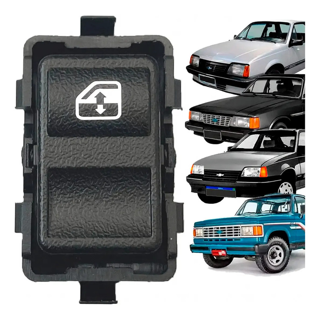 Kit 4 Botões Interruptores do Vidro Elétrico Monza Opala Kadett