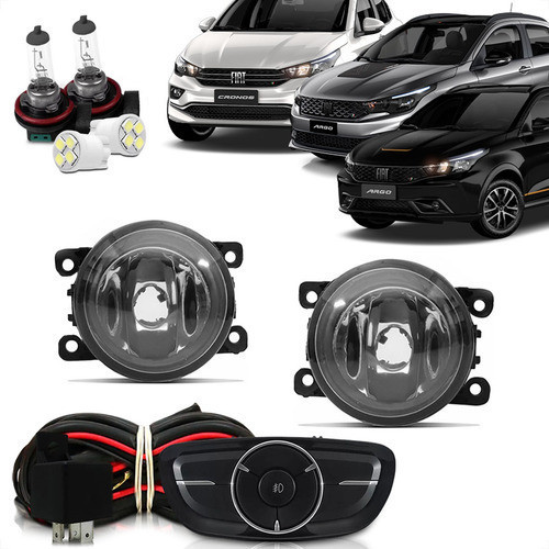 Kit Farol De Milha Neblina Fiat Argo Cronos 2017 A 2020