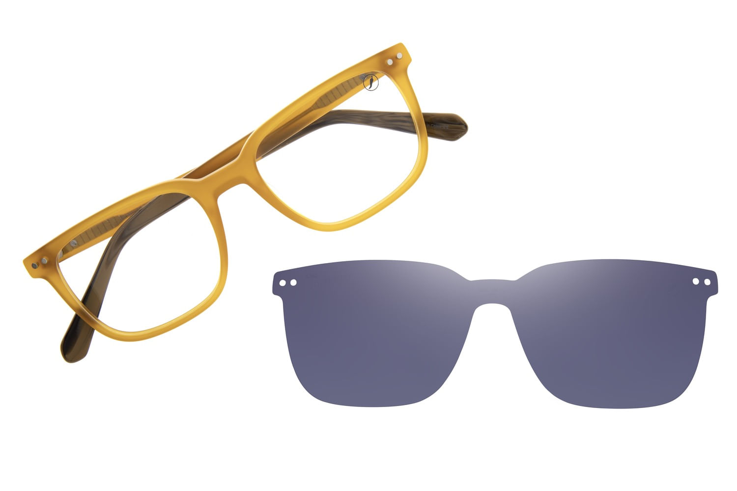 Armação Para Óculos de Grau Masculino Ótica Chilli Beans Multi MT Polarizado Amarelo LV.MU.0904.0809 M