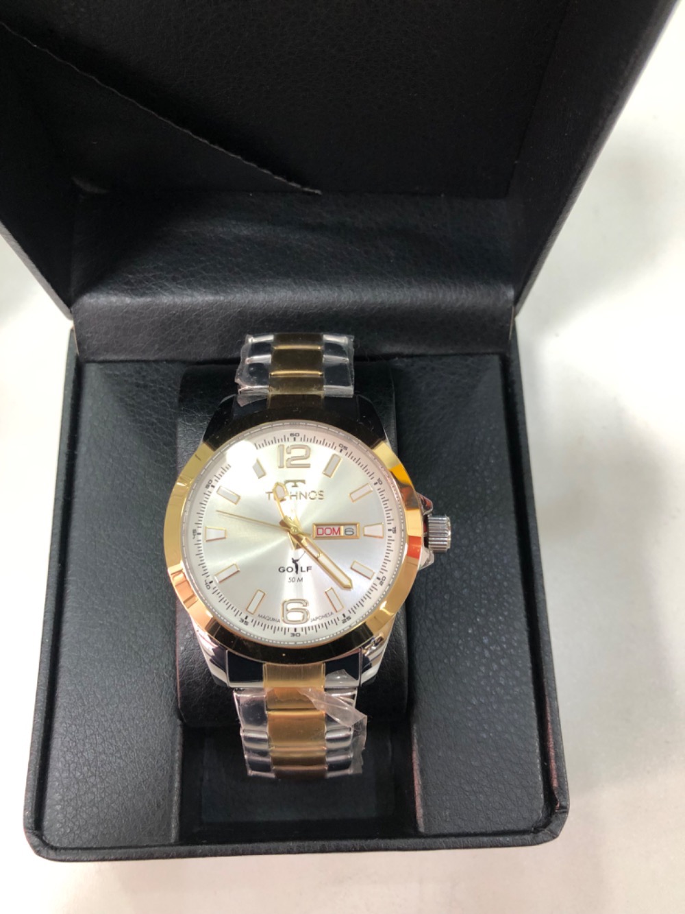 Relógio Technos Golf Bicolor Silver 43 mm — Único, Novo