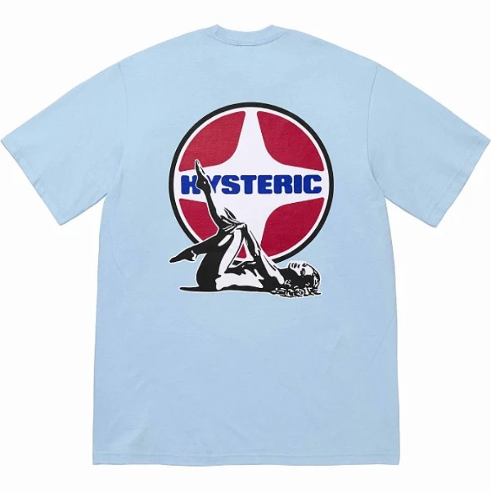 Hysteric Glamour x Supreme Camiseta Pin Up Tee Light Blue — G, Novo