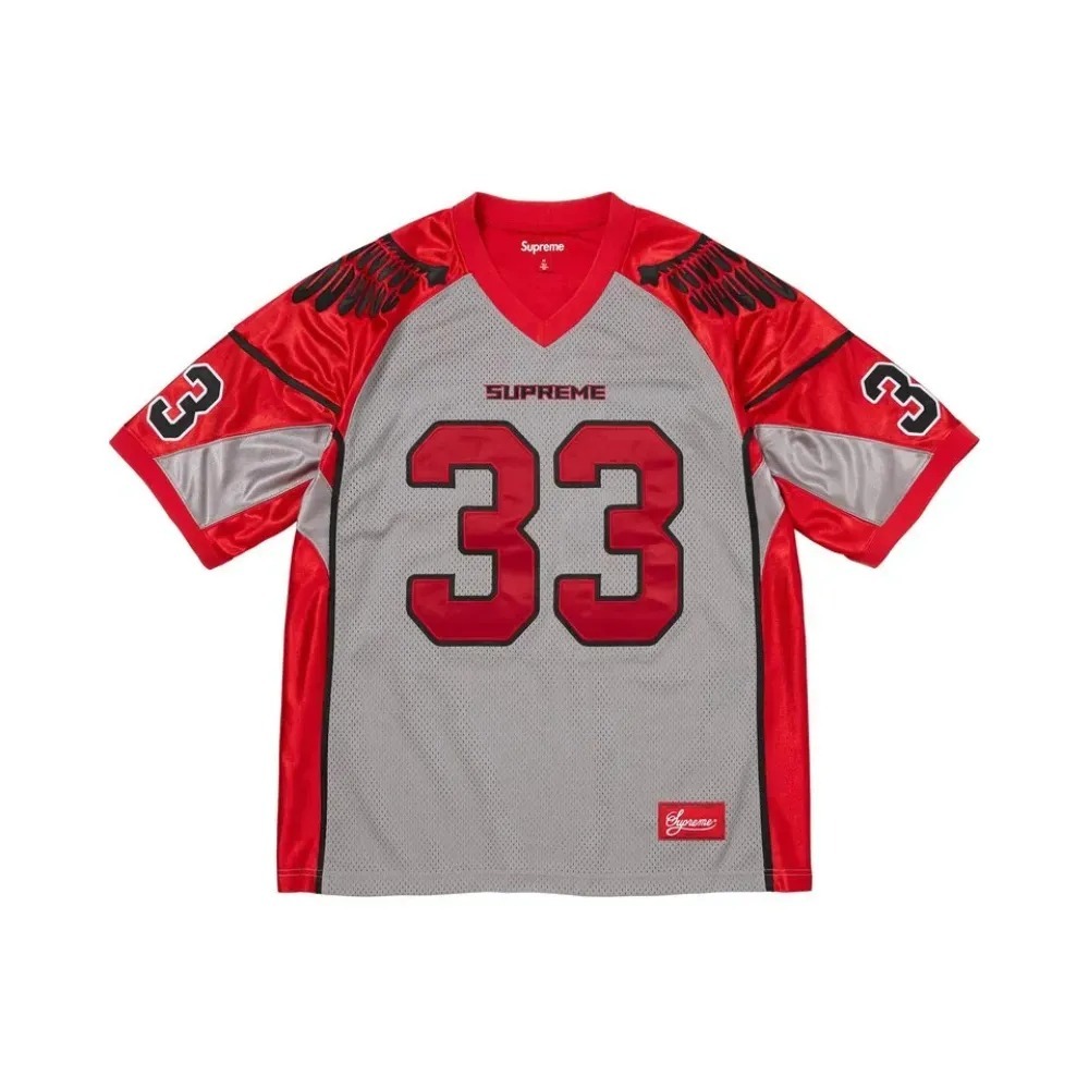 Camiseta Supreme Wings Football Jersey Grey SS26-W14 — XG, Novo