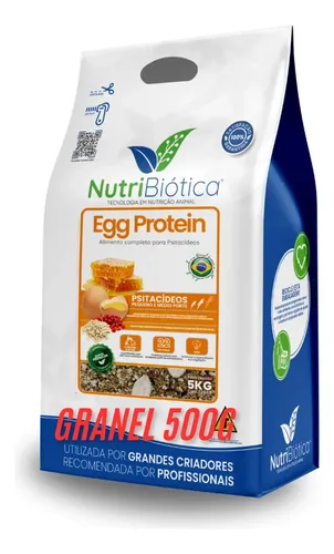 Nutribiótica Psitacídeos Egg Protein Granel 500g