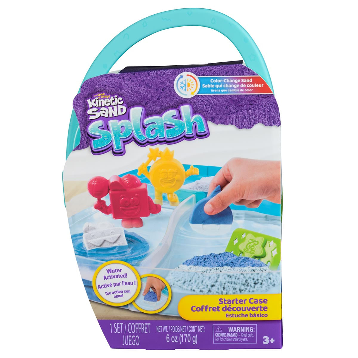 Playset Mochila Splash com 3 Acessórios - Kinetic Sand