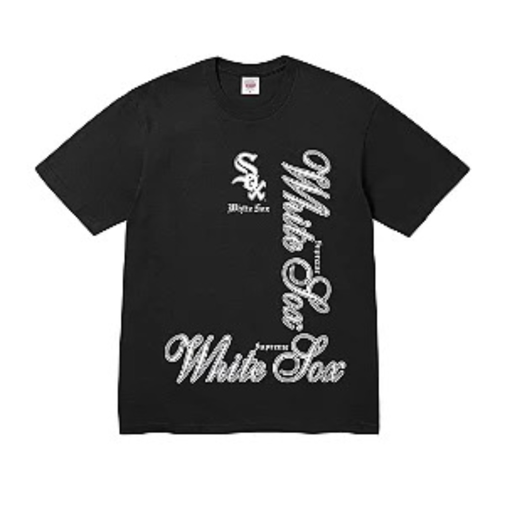 Camiseta Supreme MLB Team Sox Black FW25-W17 — XG, Novo