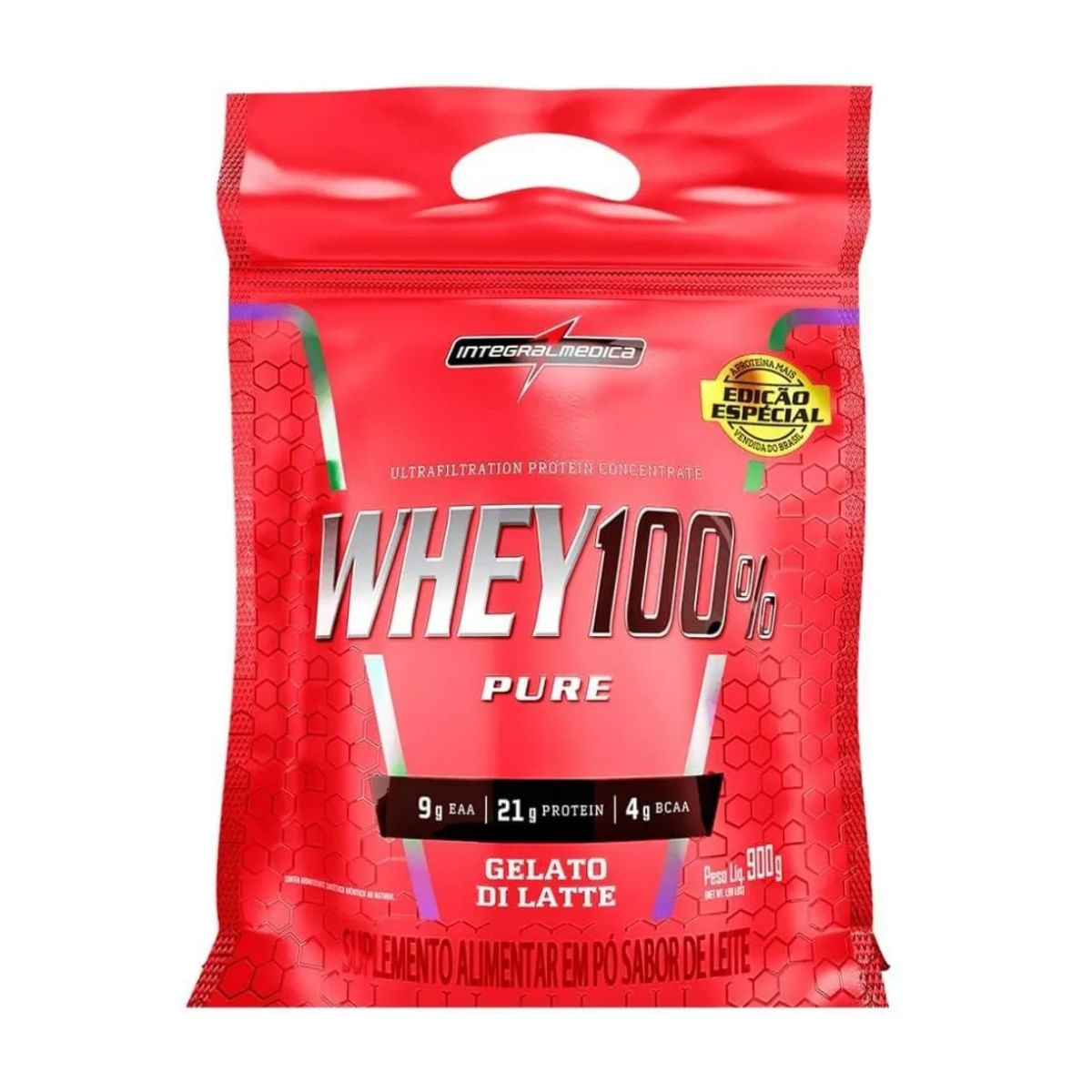 Whey 100% Pure Sabor Gelato Di Latte 900g