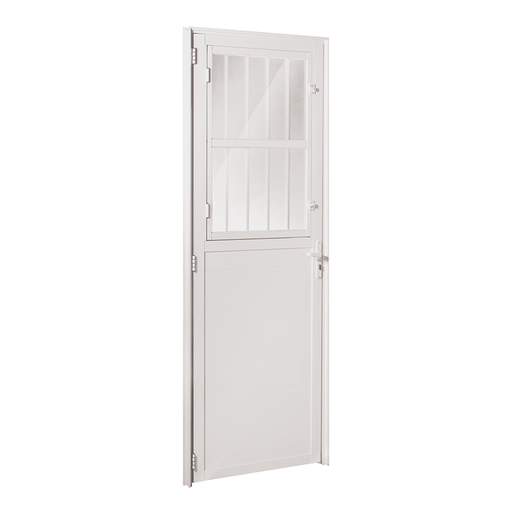 Porta Lambril Postigo Esquerda Vmb 210x80 Branco Fortsul Esquadrisul