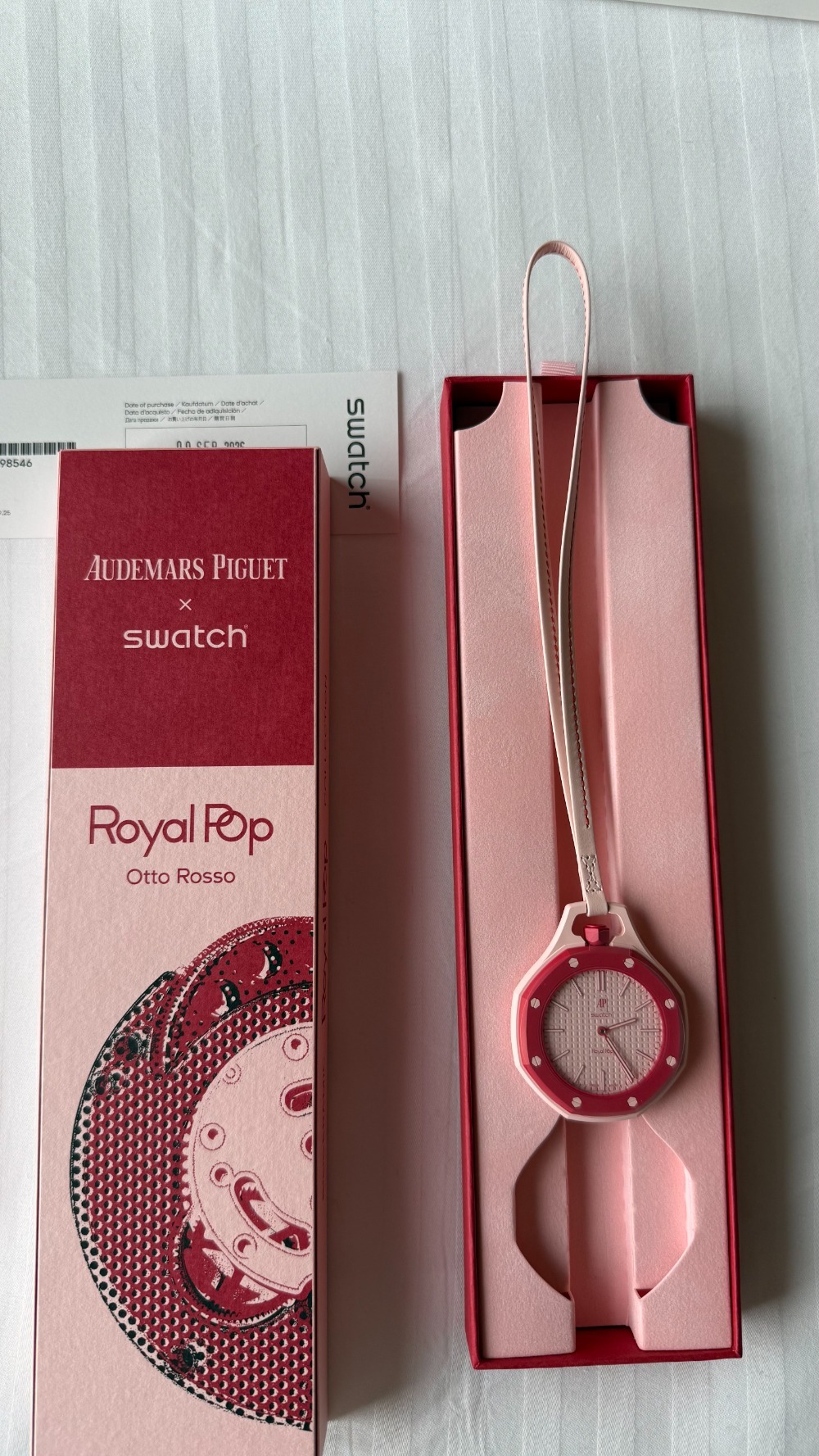 Audemars Piguet x Swatch Relógio Royal Pop OTTO ROSSO 40 mm — Único, Novo