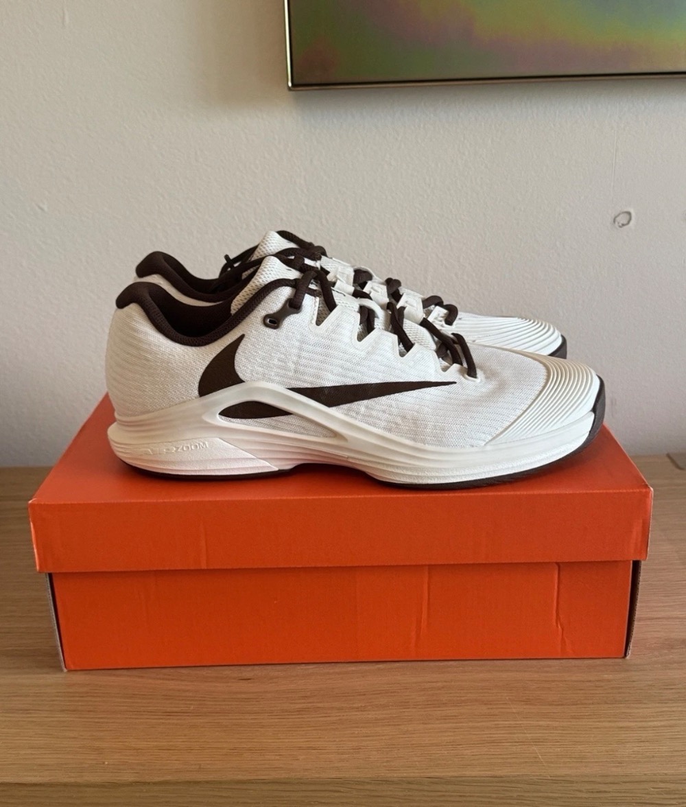 Travis Scott x Nike Court Air Zoom Vapor 12 HC Pale Ivory — 41, Novo