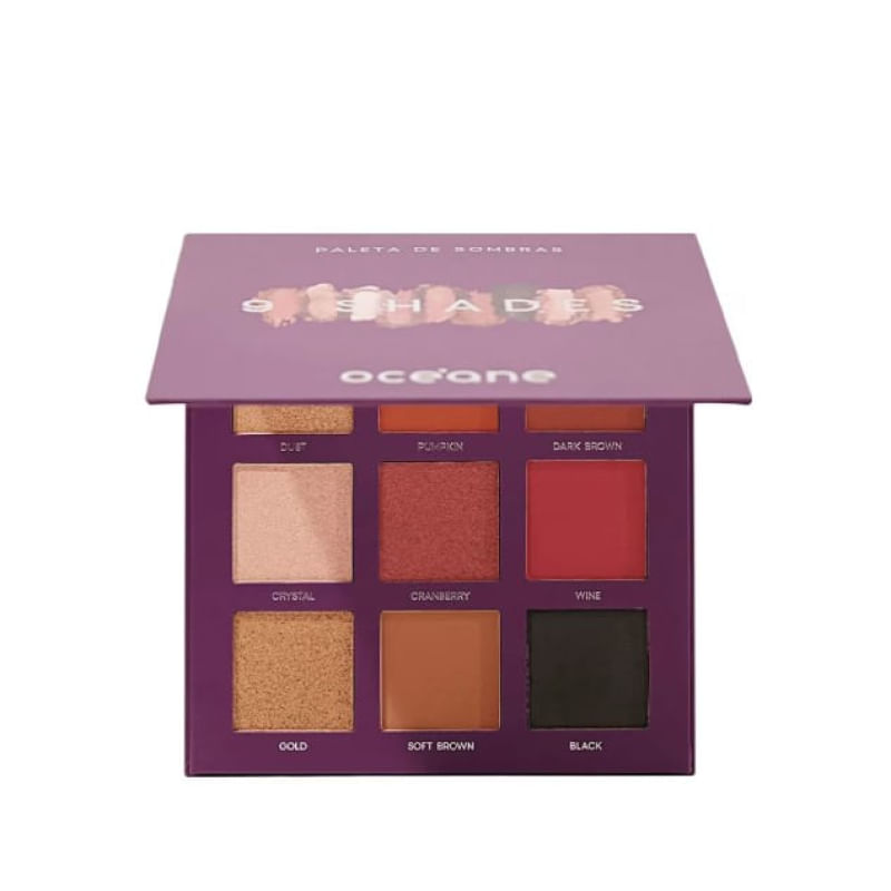 Paleta De Sombras Océane 9 Shades Colorido