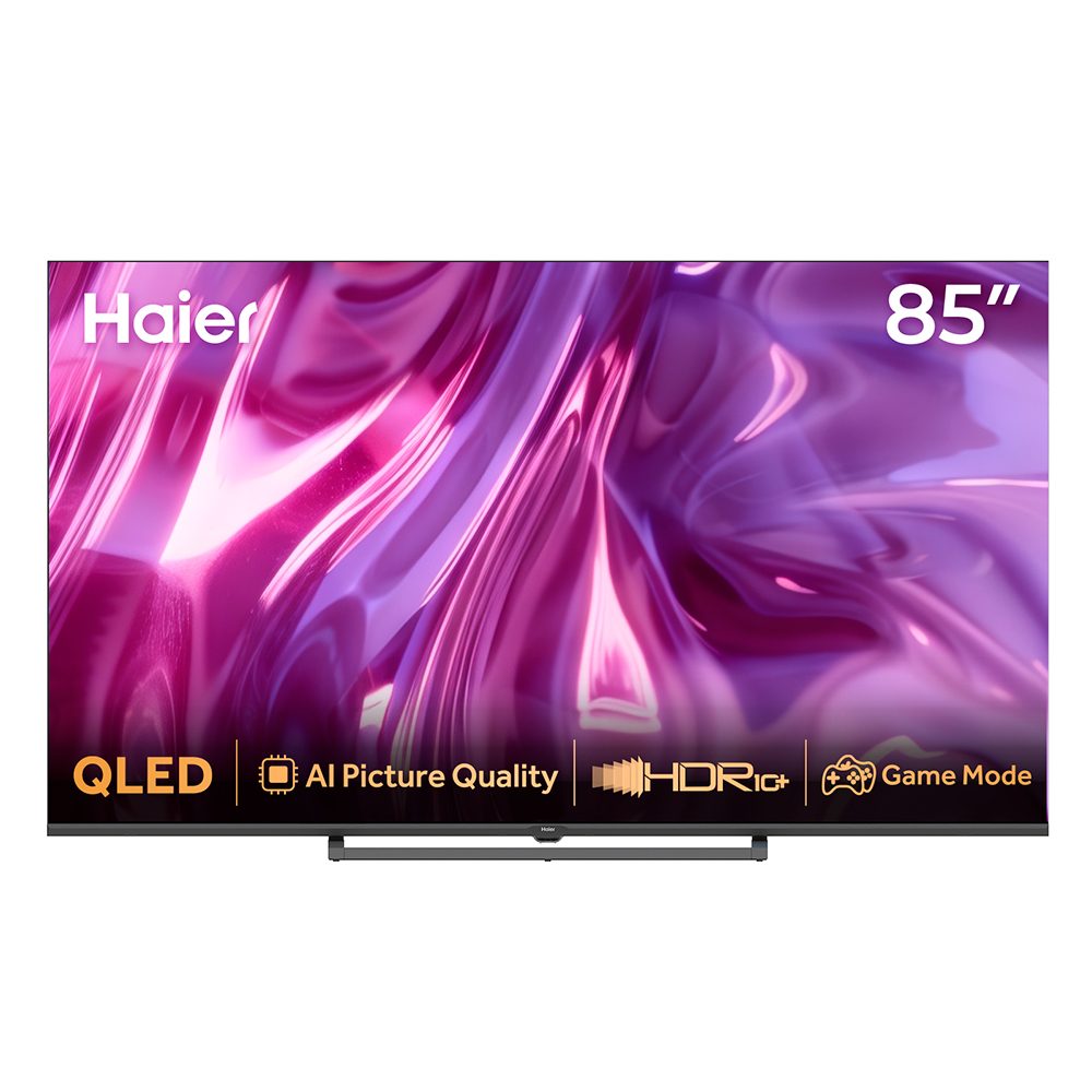 Smart TV 4K Haier QLED 85” Polegadas, Google TV e Wi-Fi - H85S80GUX