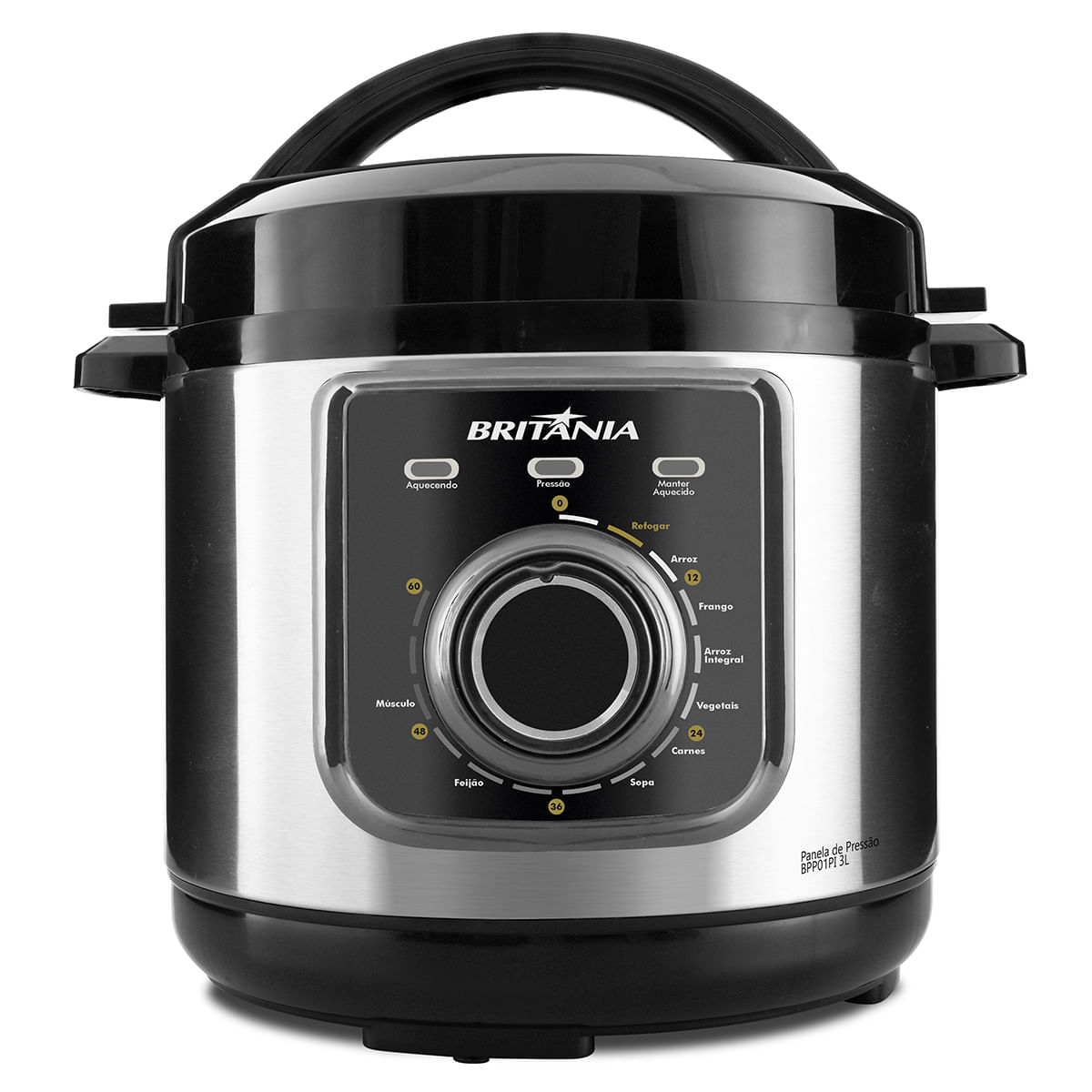 Panela de Pressão Britânia BPP01PI Multifuncional 3L 110