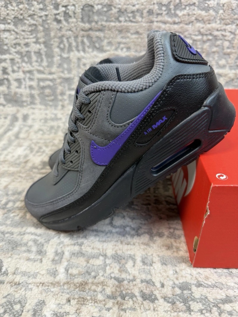Foto 2 de Nike Air Max 90 Iron Grey Black White Wild Grape — 40.5, Novo