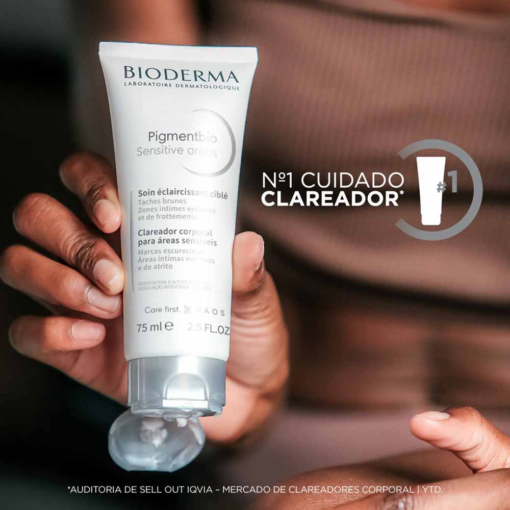 Foto 3 de Bioderma Clareador Corporal para Áreas Íntimas e Sensíveis Pigmentbio Sensitive Areas — 75ml