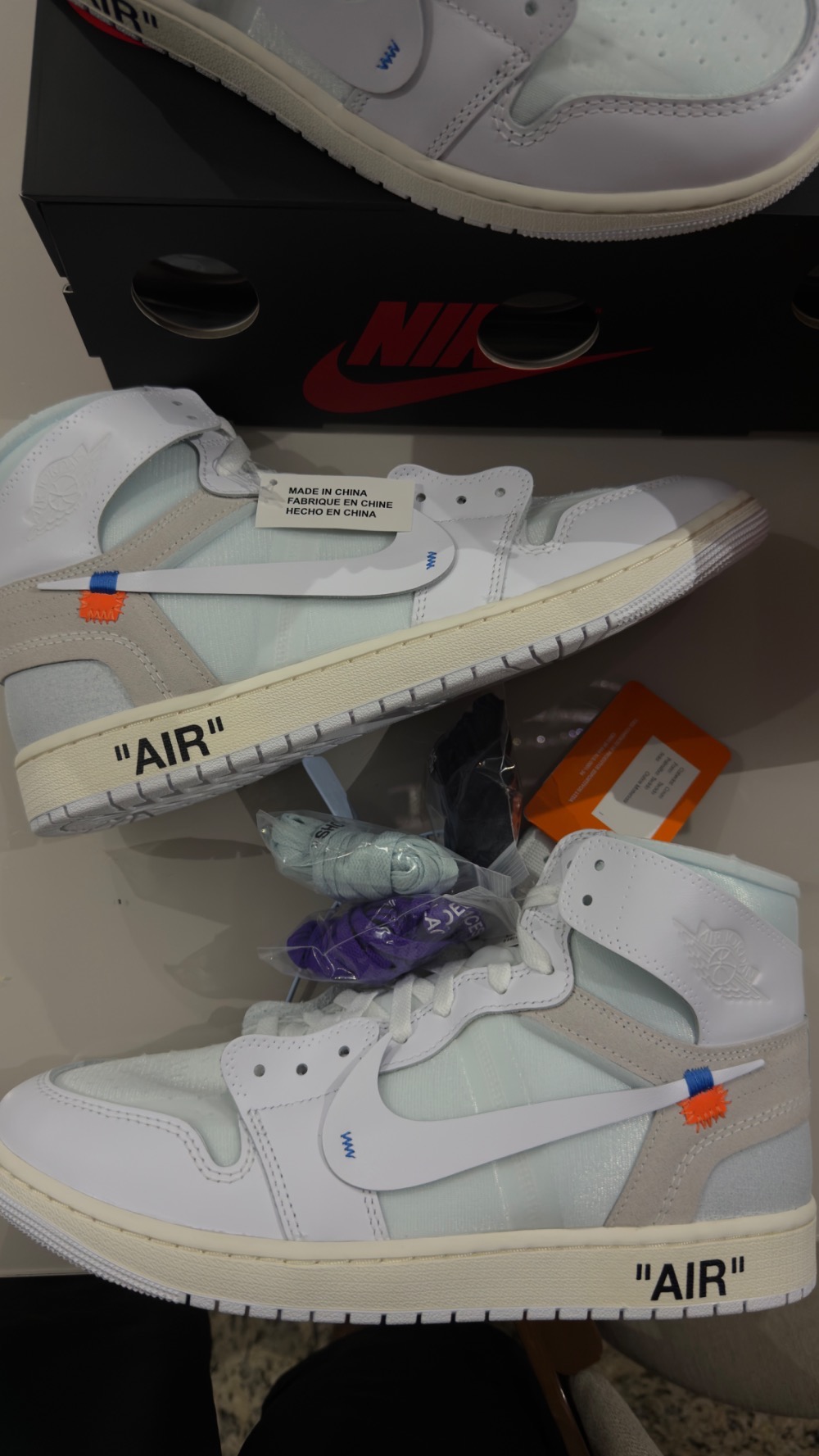 Virgil Abloh Archive x Air Jordan 1 High Retro Alaska (2026) — 44, Novo