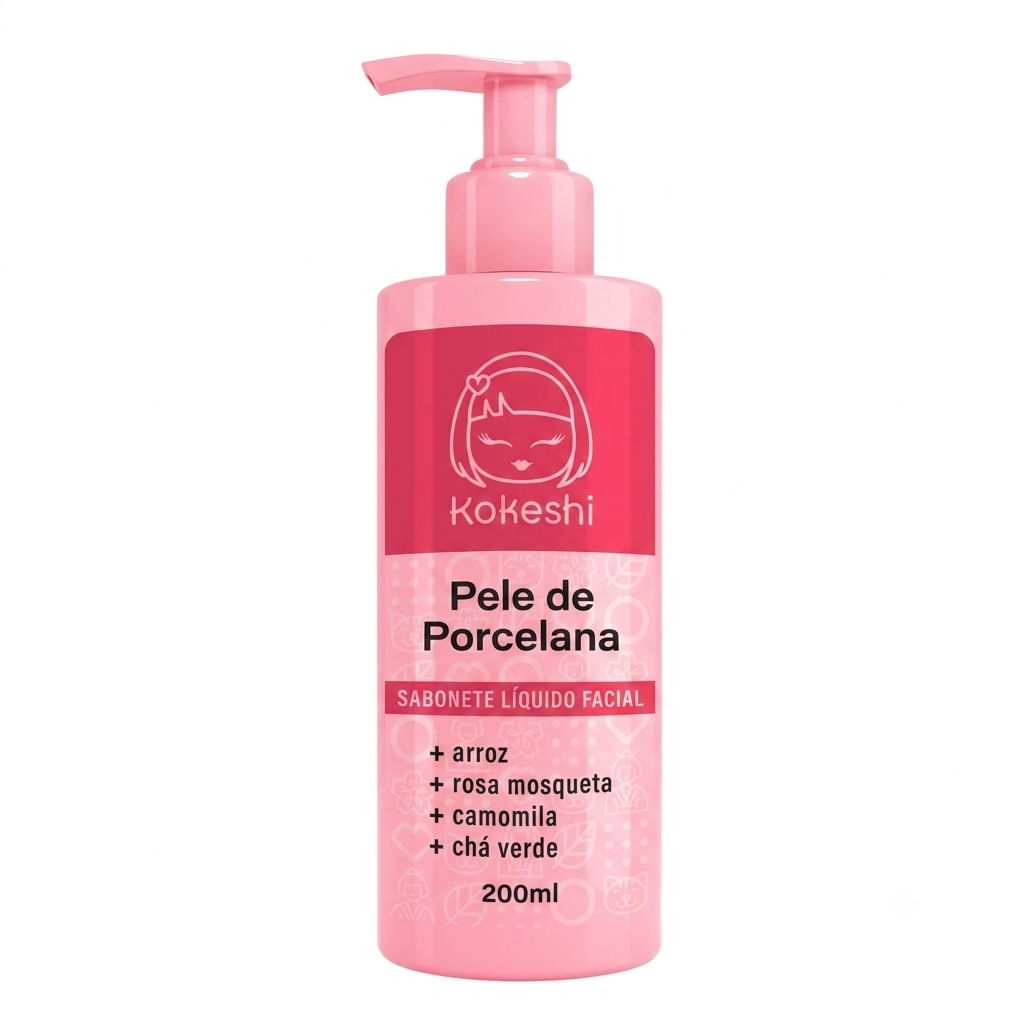 Sabonete Líquido Facial Pele De Porcelana - Kokeshi - 200ml